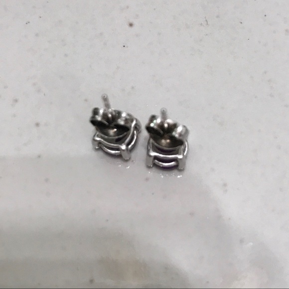 • Vintage • Sterling Crystal Earrings - Picture 4 of 6